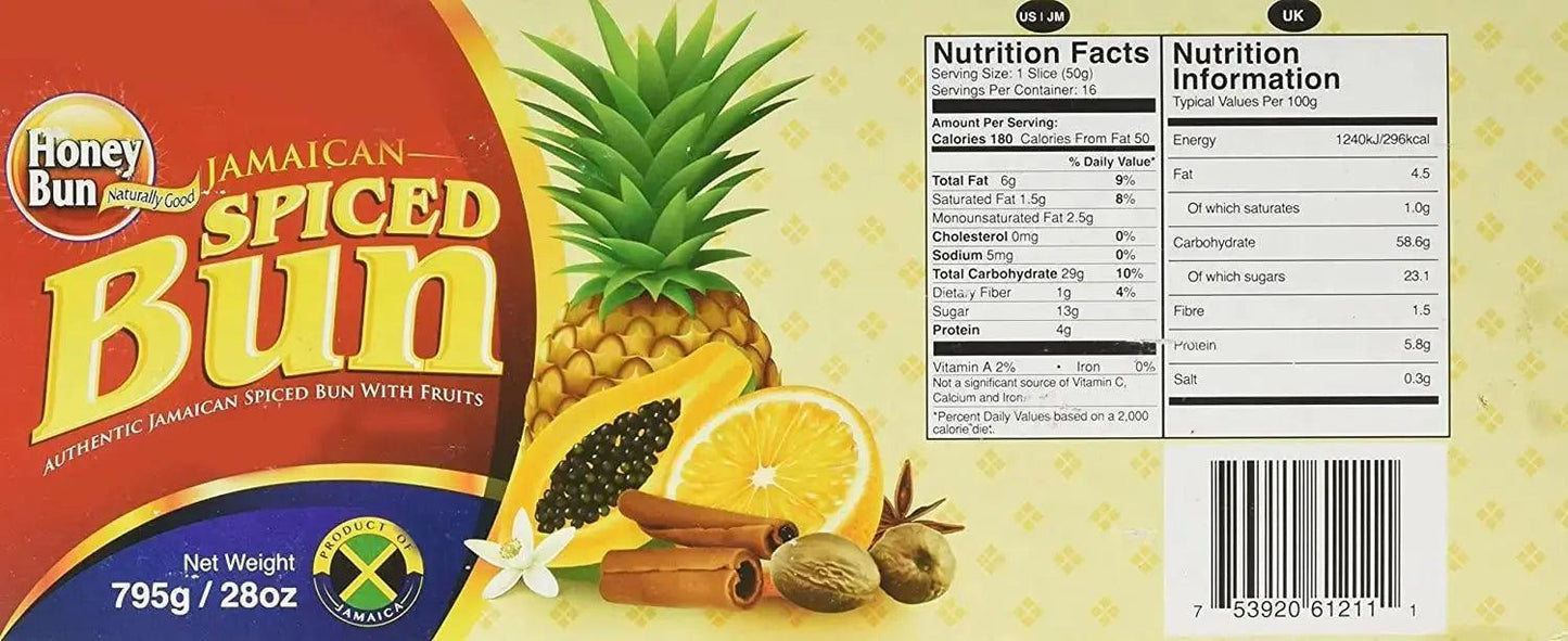 Honey Bun Jamaican Spiced Bun 795G