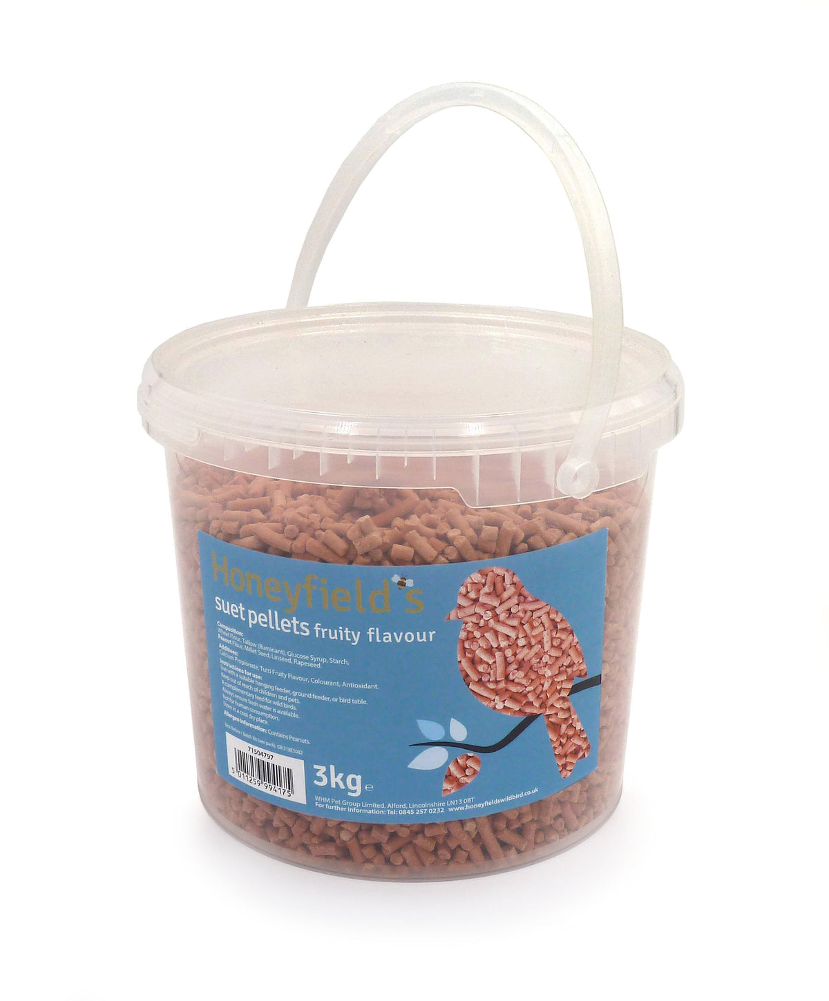 Honeyfield Suet Fruity Pellet Tub 3kg