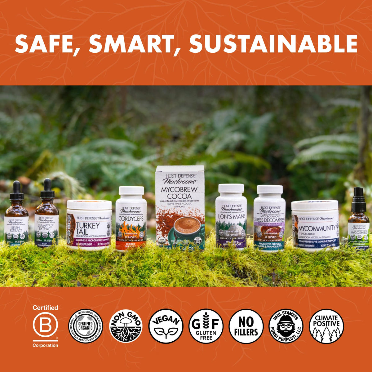 Host Defense Cordyceps Capsules – Immune & Energy Support (60 Caps)