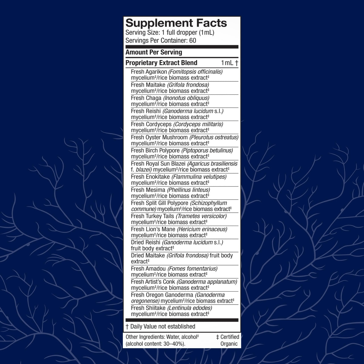 Host Defense MyCommunity Extract - 17-Species Mushroom Blend for Immune Support (2 fl oz)