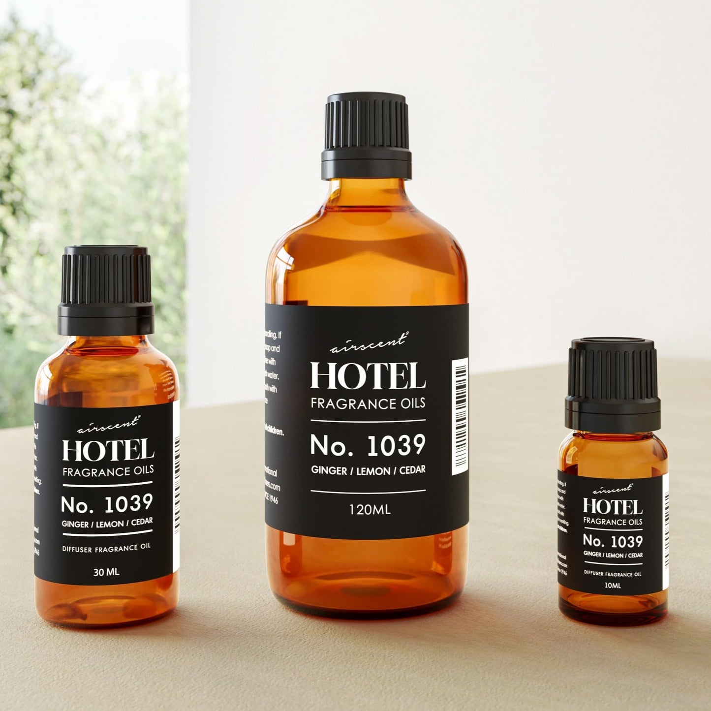 Hotel Diffuser Oil No. 1039 - Nobu-Inspired Ginger Lemon Cedar (120 mL)