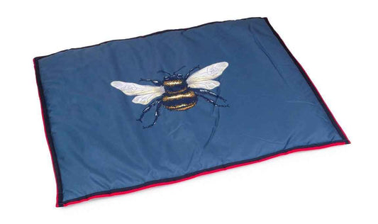 House of Paws Navy Bee Water Resistant Boot Mat