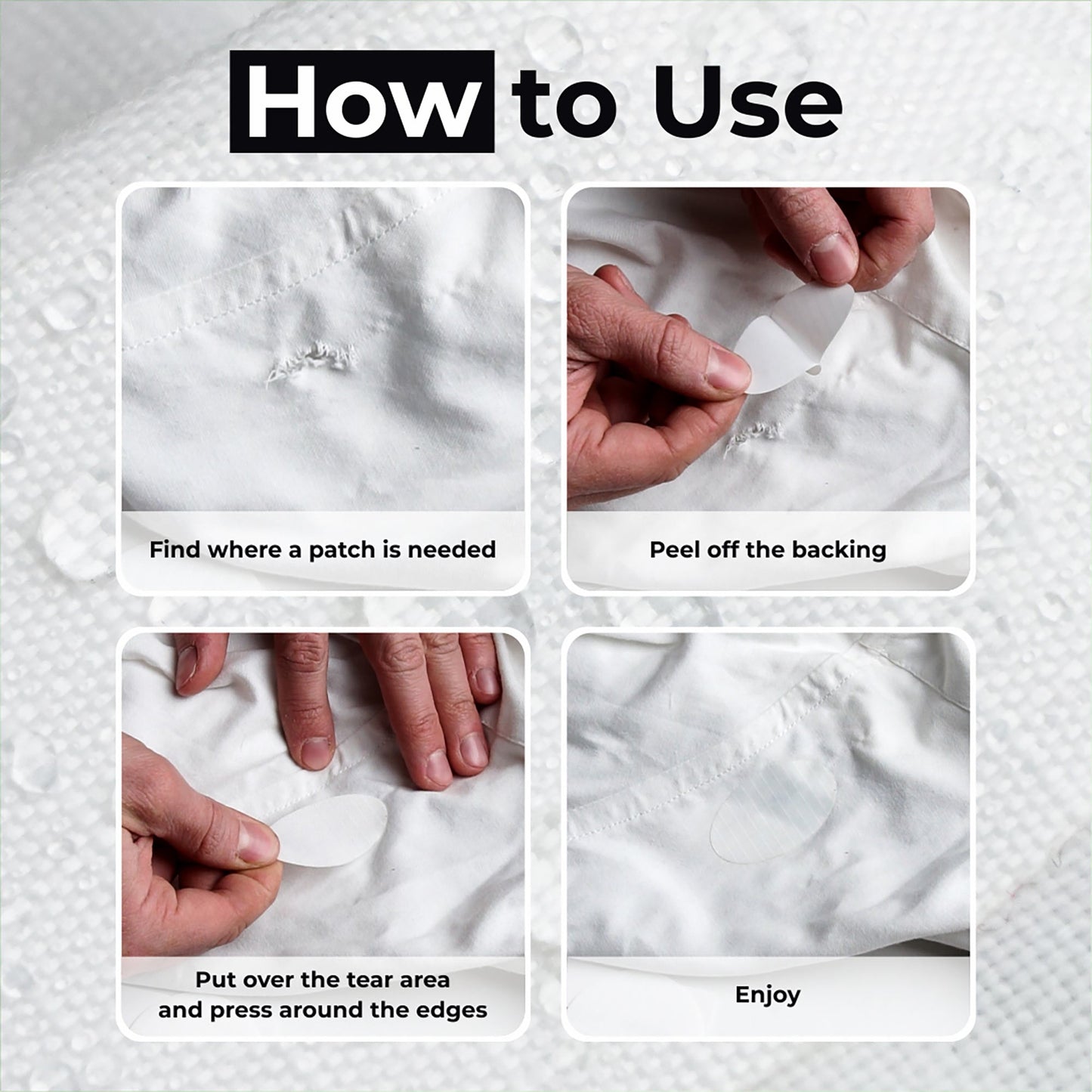 Self-Adhesive Puffer Jacket Repair Patches (30+ Colours)