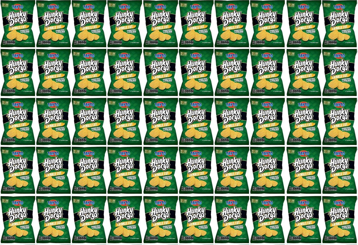 50 x Tayto Hunky Dory Cheddar cheese & Spring onion 37G