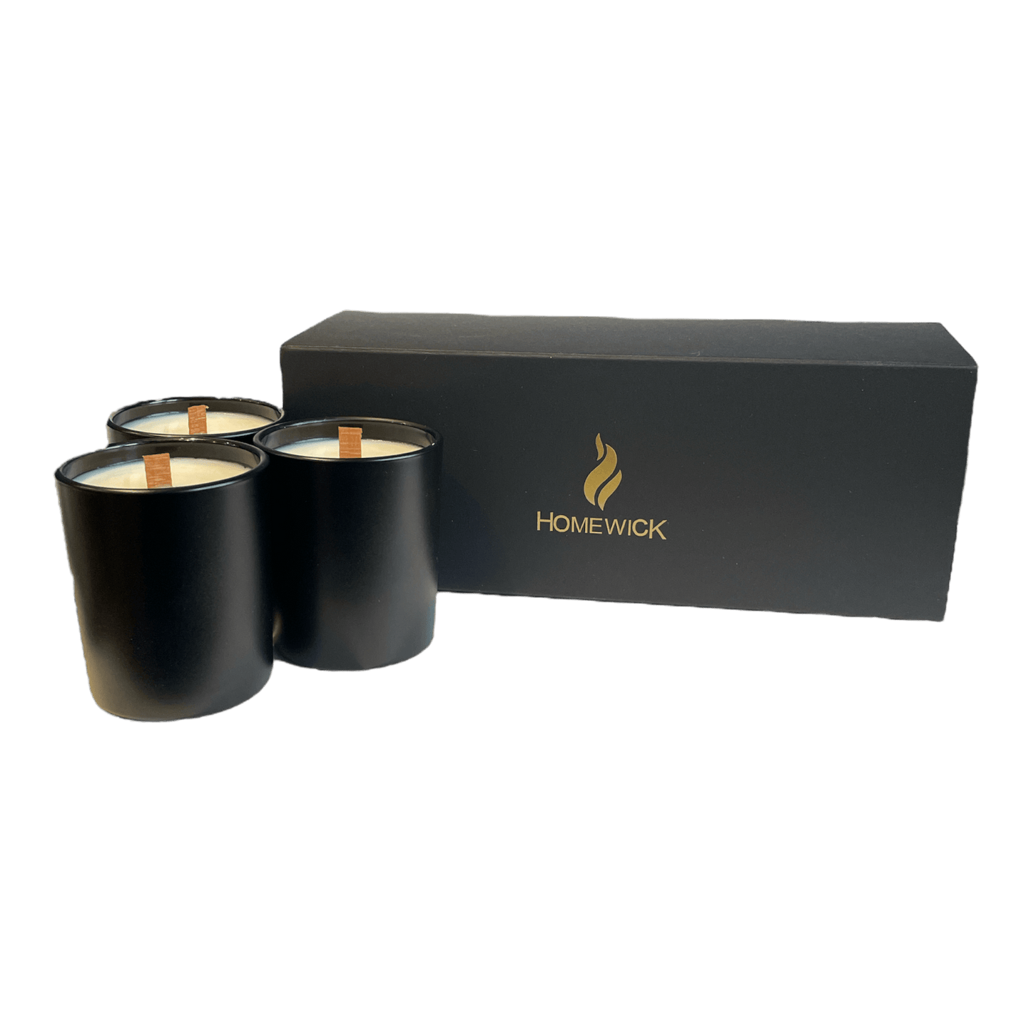 Soy Wax Scented Candle Trio - Gift Set - Black