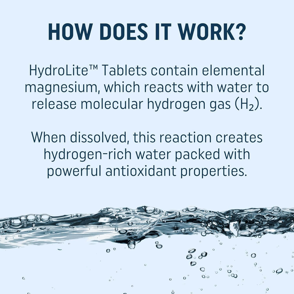HydroLite Molecular Hydrogen Tablets with Magnesium | 12,000 PPB H2 – Raspberry | Made in USA, 30 Tablets