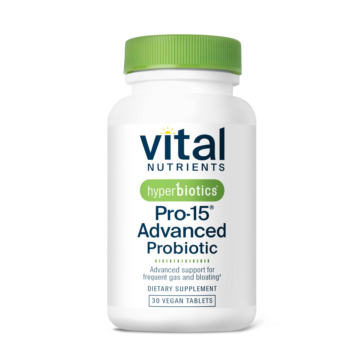 Hyperbiotics Vital Nutrients Pro-15 Probiotics – 15 Strains + Kiwifruit | 30 Vegan Tablets