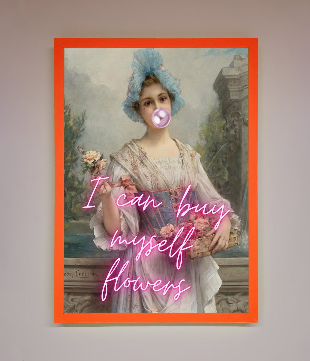 I Can Buy Myself Flowers Framed Print