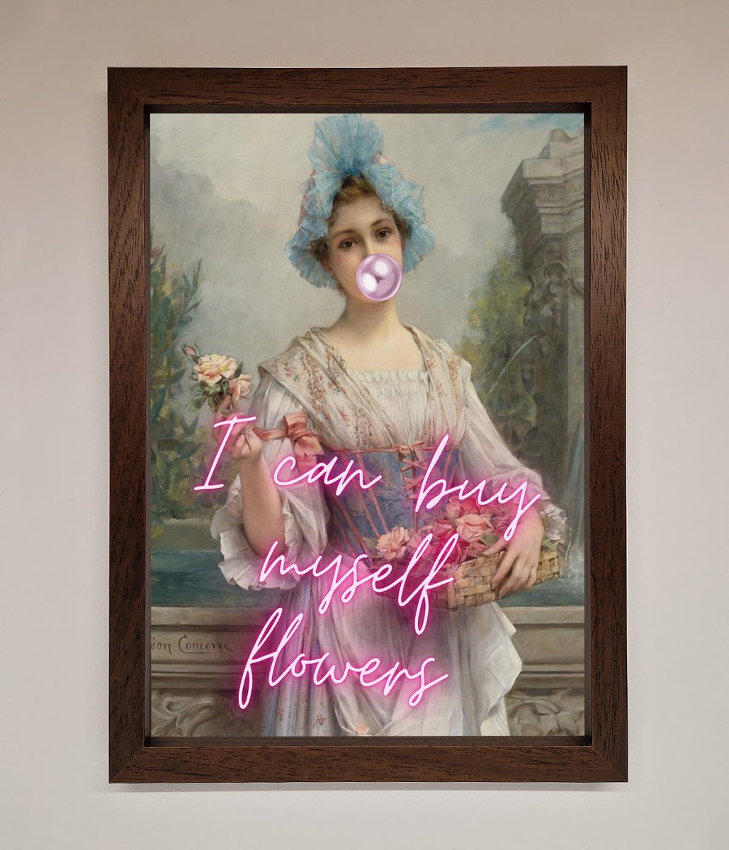 I Can Buy Myself Flowers Framed Print