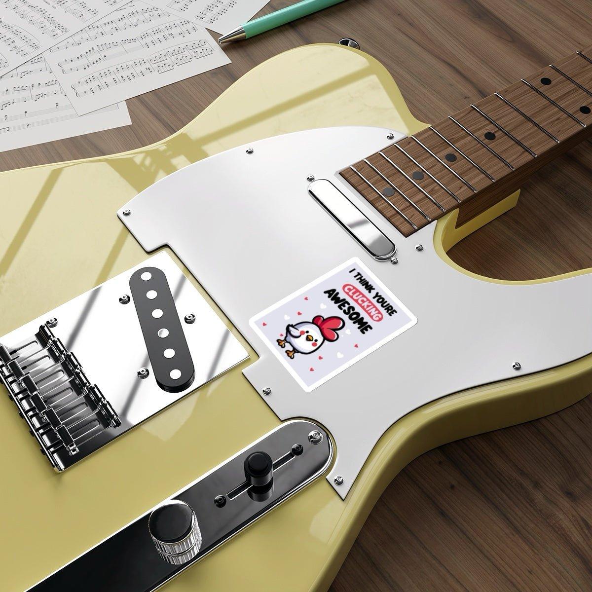 Clucking Awesome Chicken Sticker | Funny Pun Vinyl Decal