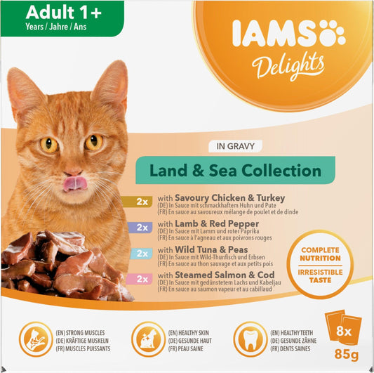 Iams Adult Delight Land&Sea Gravy 85g
