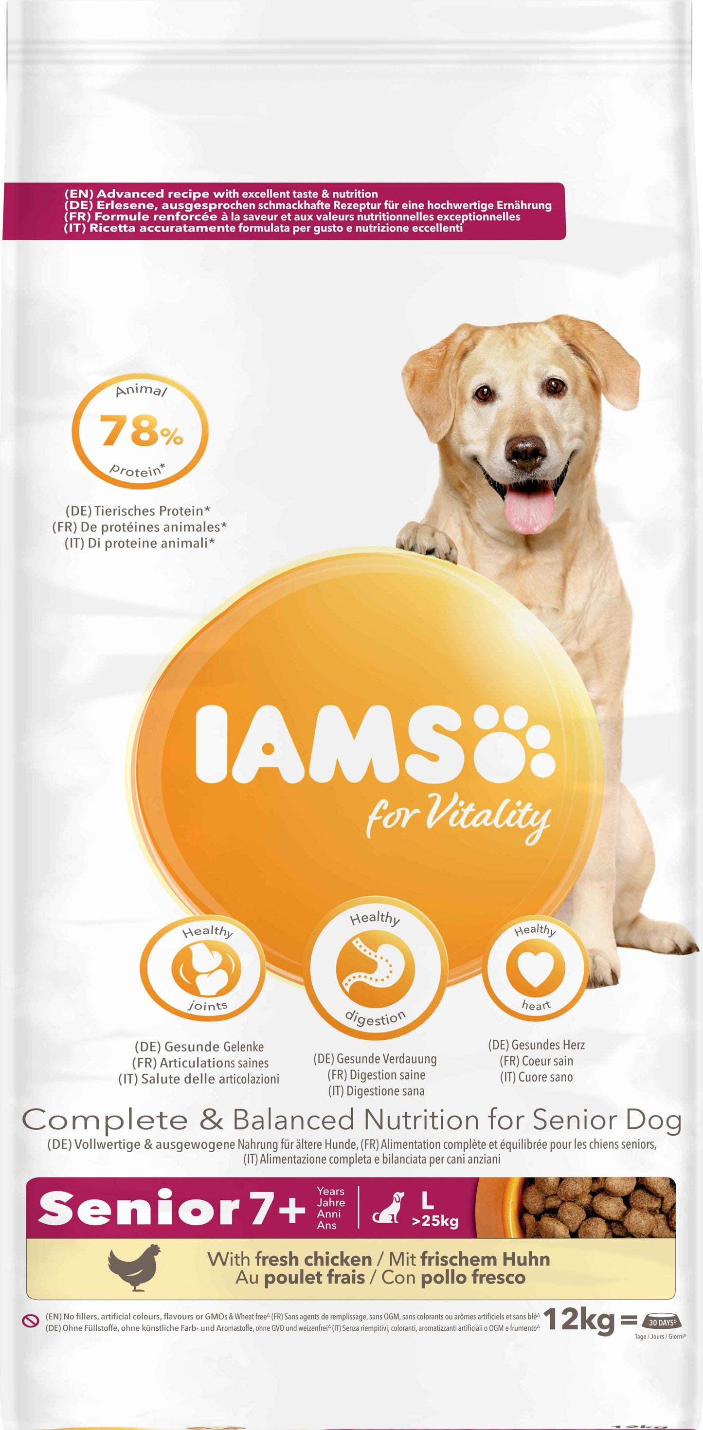 Iams Senior Vitality Large Chicken