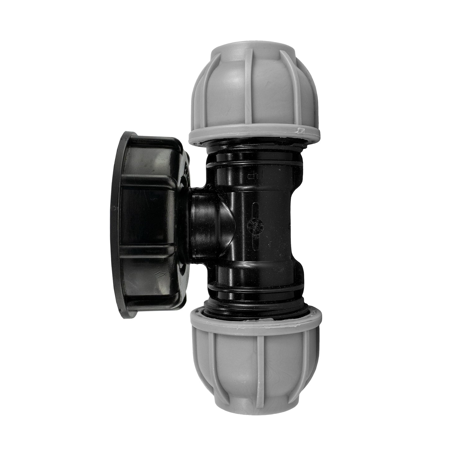 IBC 2 S60X6 Cap with 20mm MDPE Tee Drip Irrigation Fitting Garden Irrigation Kit
