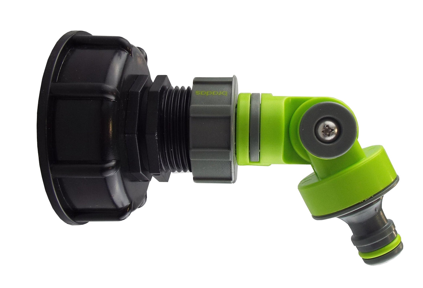 IBC 2 S60X6 Cap with Adjustable Tap Connector Lime Hose Pipe Fitting Tap Adapter
