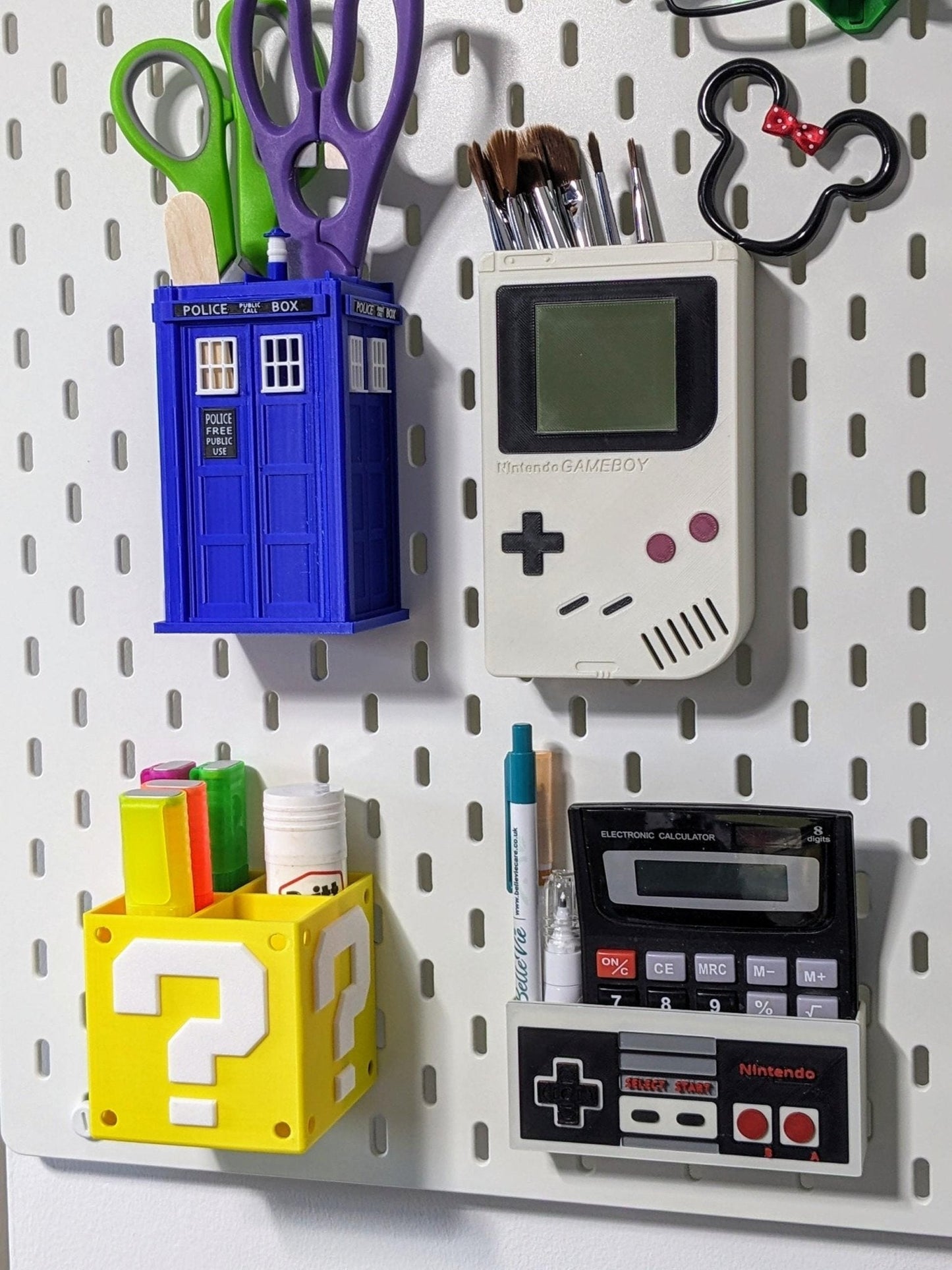 Ikea Skadis compatible screwdriver tool holder.  Heavy duty mini shelf .