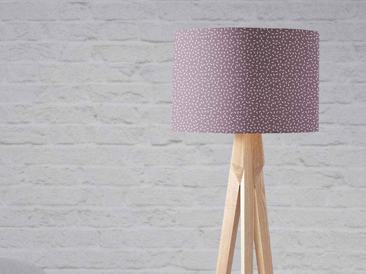 Purple Lampshade with a Modern Line Design, Ceiling or Table Lamp Shade