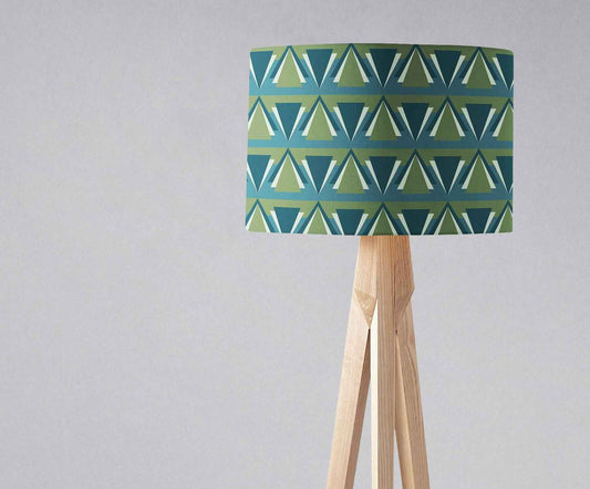 Green and Blue Art Deco Lampshade
