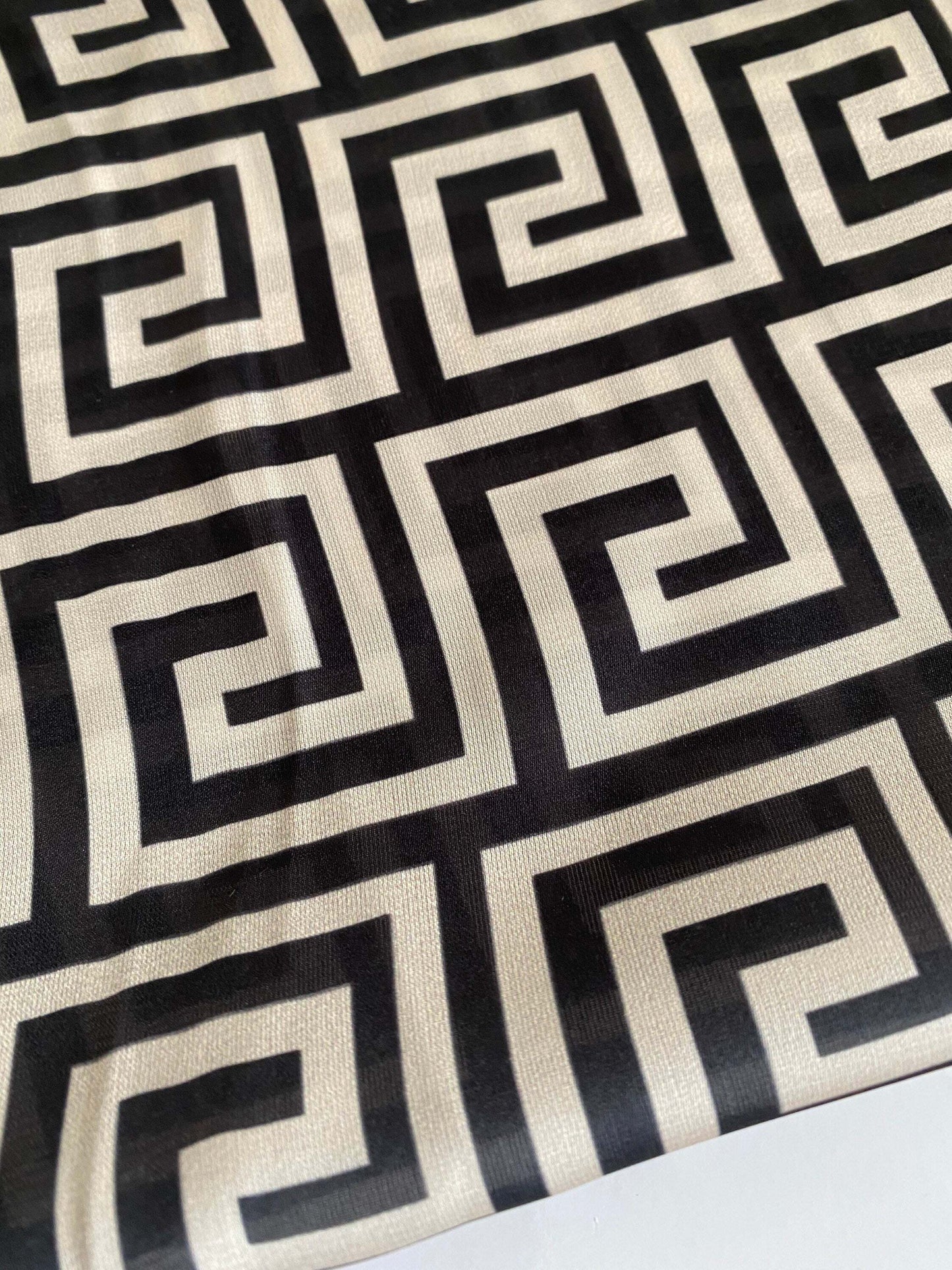 Greek Key Design Fabric by Metre