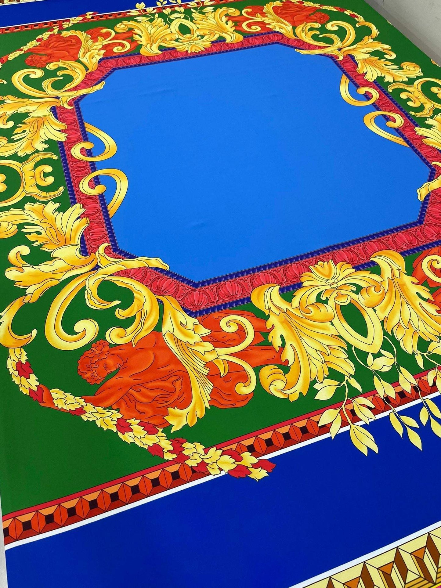 Baroque Silky Crepe Fabric By Metre