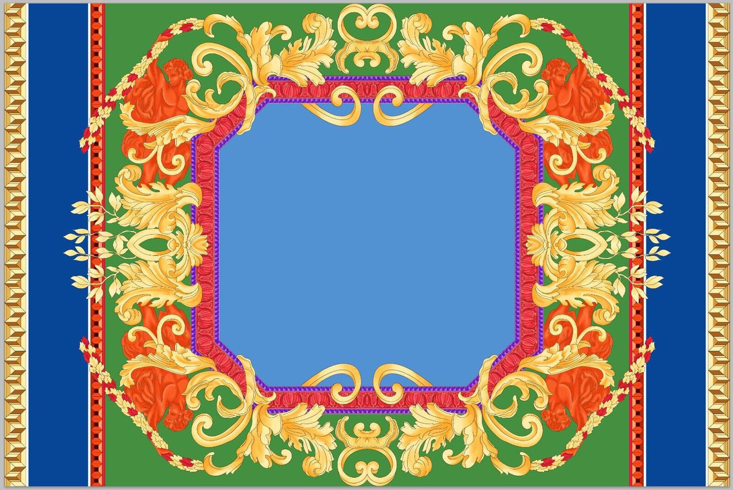 Baroque Silky Crepe Fabric By Metre