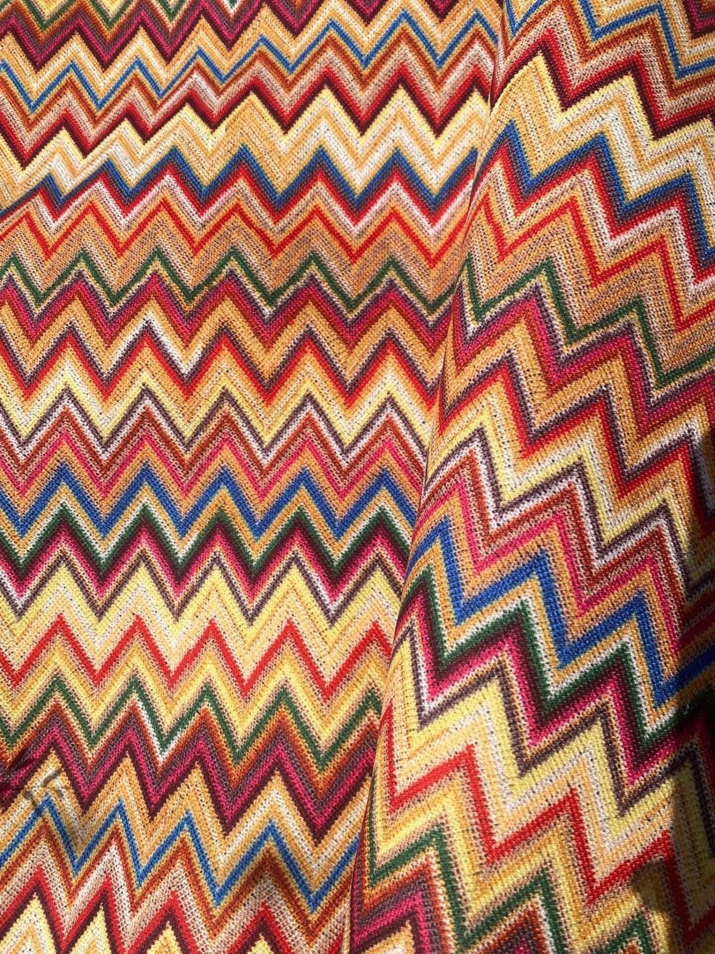 Zigzag Chevron Fabric by Metre