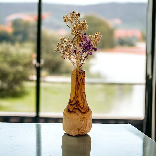 Wooden  Vase ,dry flower holder , decorative item
