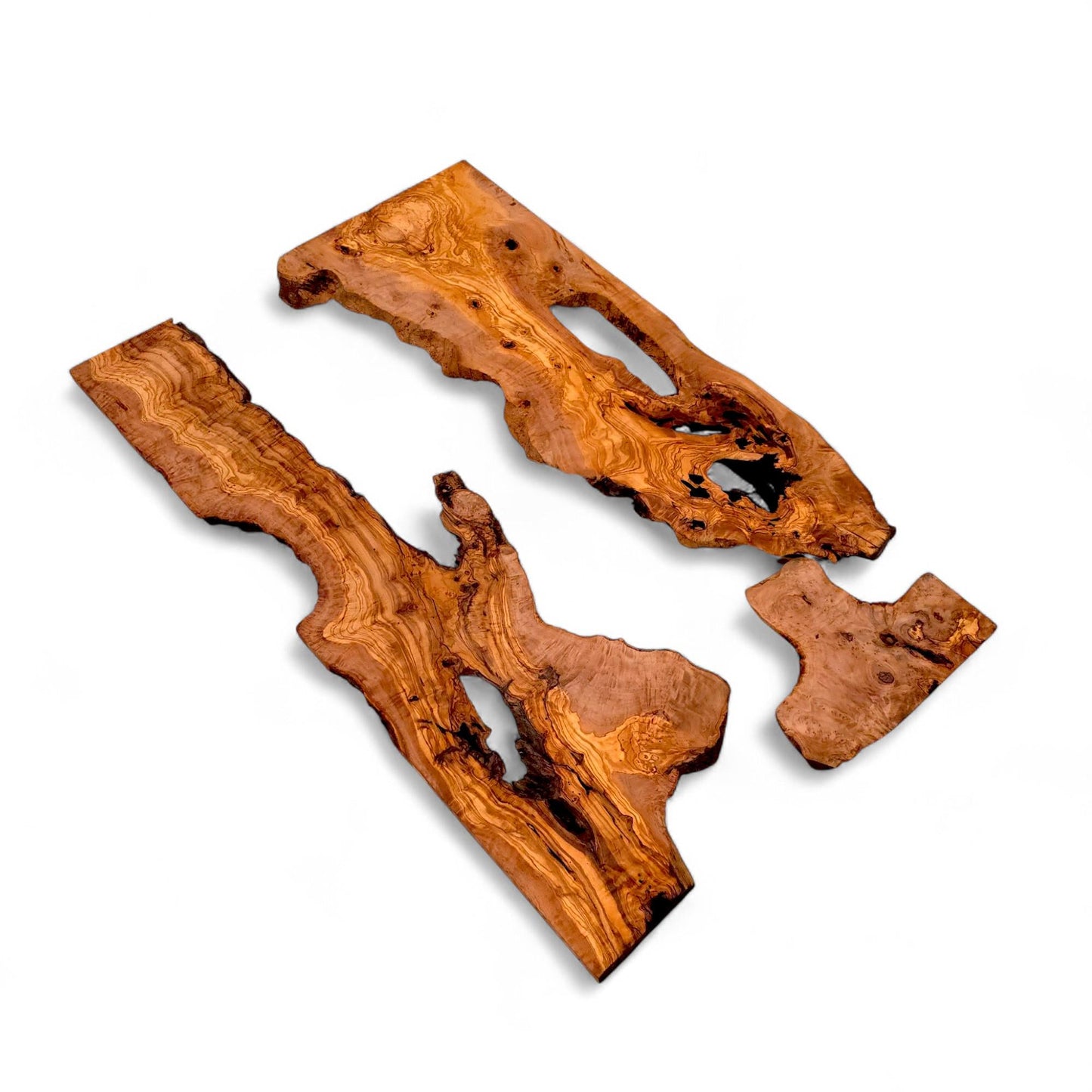 Olive Wood Slab for Epoxy Resin Tables, 110 x 70 cm