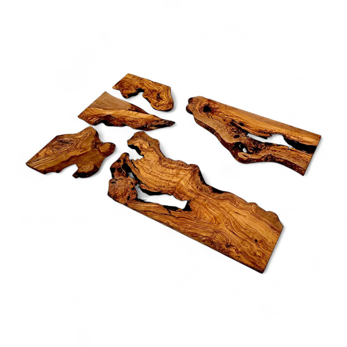 Olive Wood Slab 120 x 70 cm for Epoxy Resin Tables