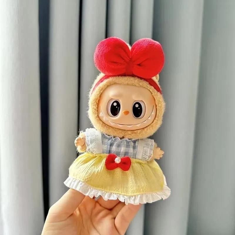 17cm Labubu Doll Clothes 3 Pieces - Outfit Plush doll clothes Macaron Cute Clothing DIY Kid Gift  - Labubu Costume - Labubu Doll Clothes!