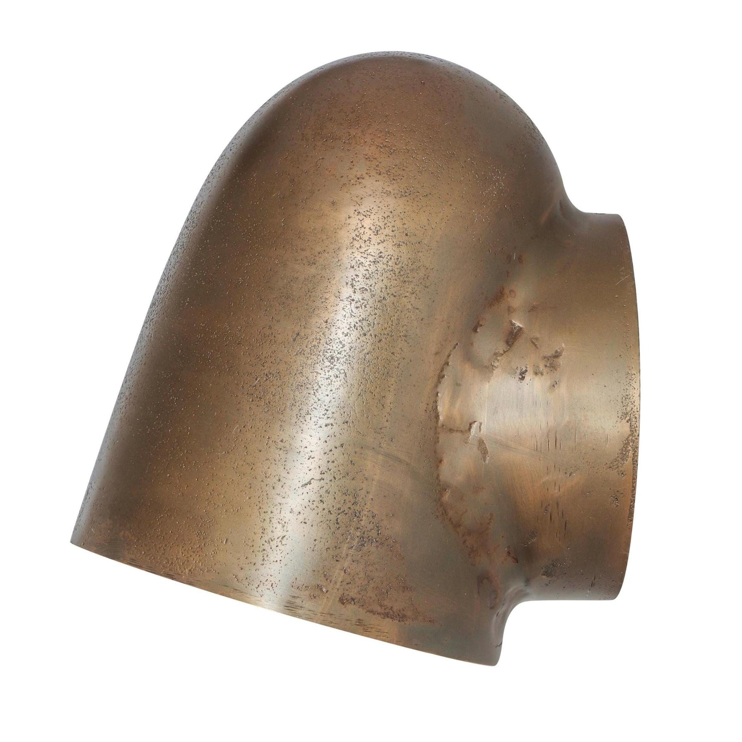 Hopton - Antique Brass Mast Down Wall Light | Nautical Industrial Wall Sconce