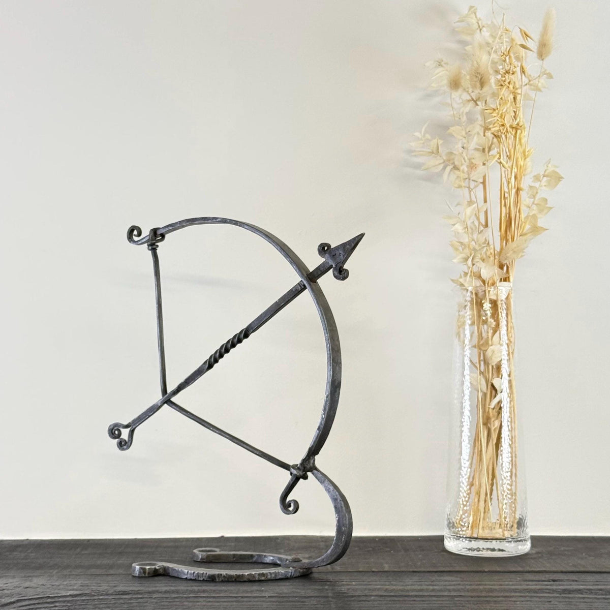Wrought Iron Archer Sculpture | Heritage Bow & Arrow Ornament