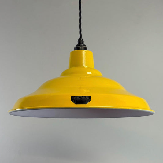 Bawsey Summer Yellow Lampshade Pendant Light Factory Second ~ 16 Inch