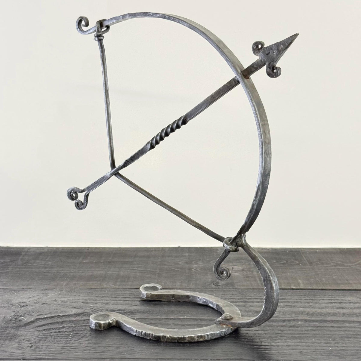 Wrought Iron Archer Sculpture | Heritage Bow & Arrow Ornament