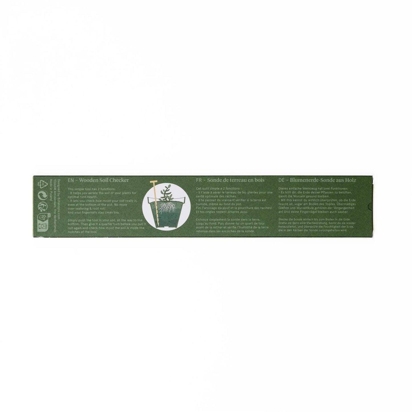The Soil Checker - wooden soil probe to check soil moisture