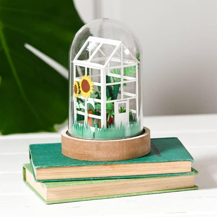DIY Paper Greenhouse Craft Kit by My Papercut Forest
