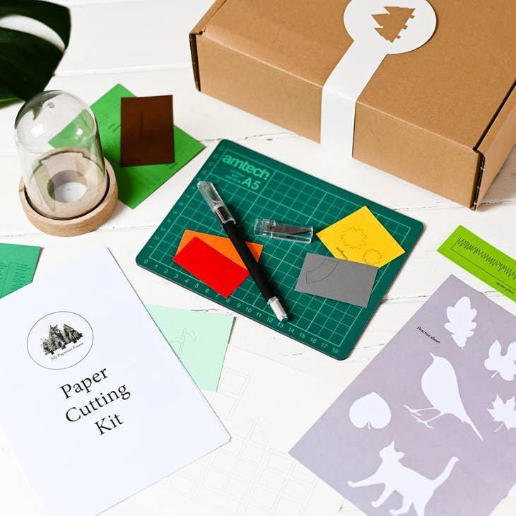 DIY Paper Greenhouse Craft Kit by My Papercut Forest