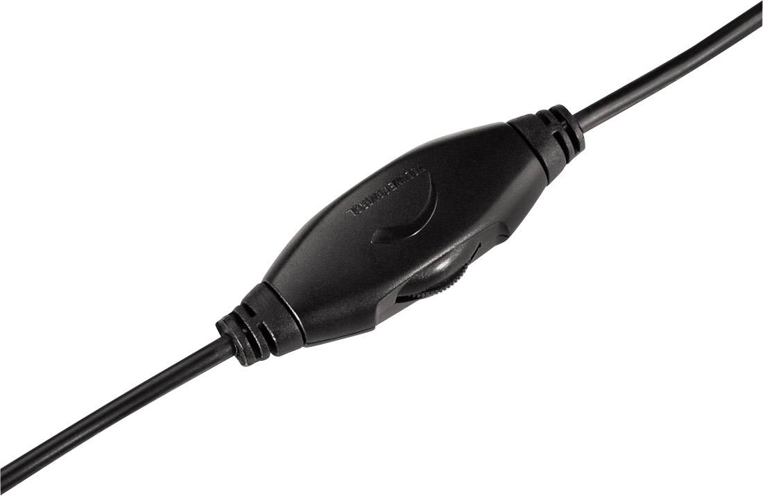 Hama Shell TV Over-Ear Wired Headphones, 6 Metre Cable, Black