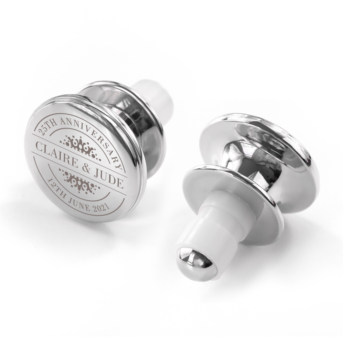 Personalised Happy Anniversary Bottle Stopper