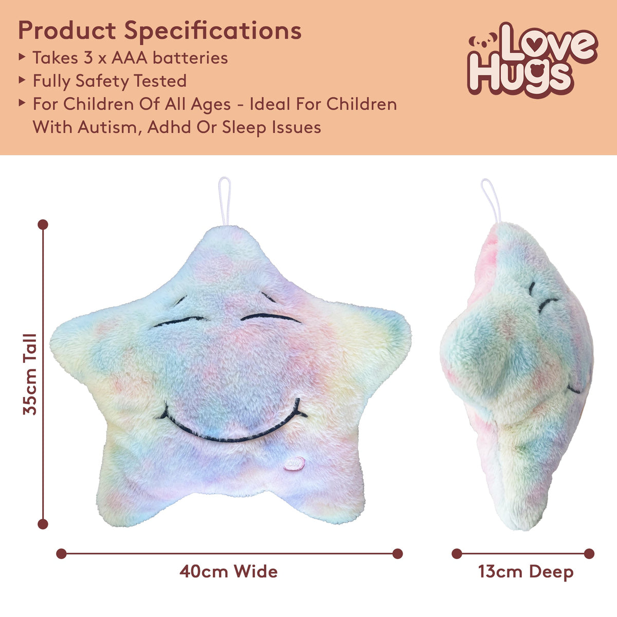 Sensory Star Musical Light Up Plush Toy