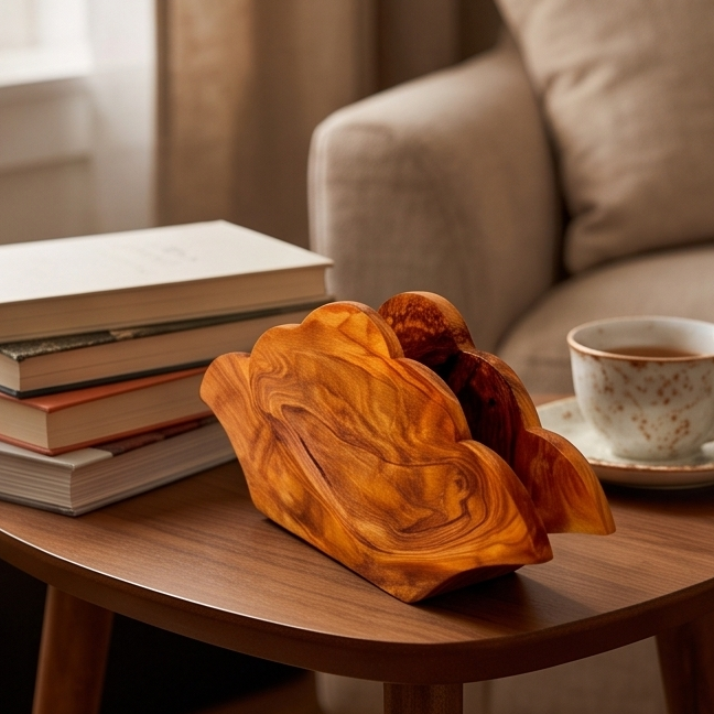 Handcrafted Olive Wood Napkin & Paper Holders | 5 Distinctive Styles