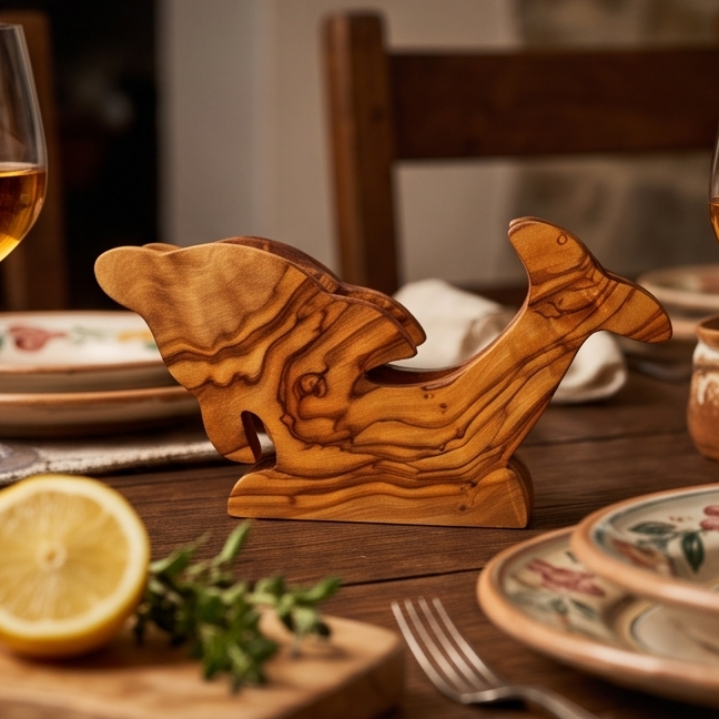 Handcrafted Olive Wood Napkin & Paper Holders | 5 Distinctive Styles