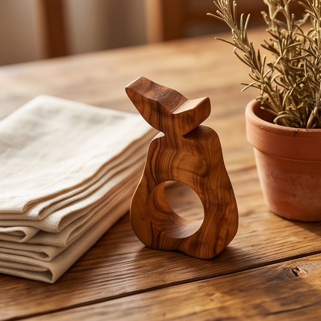 Handcrafted Olive Wood Napkin & Paper Holders | 5 Distinctive Styles