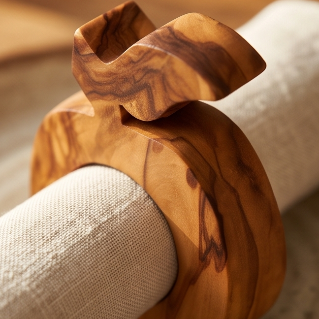 Handcrafted Olive Wood Napkin & Paper Holders | 5 Distinctive Styles