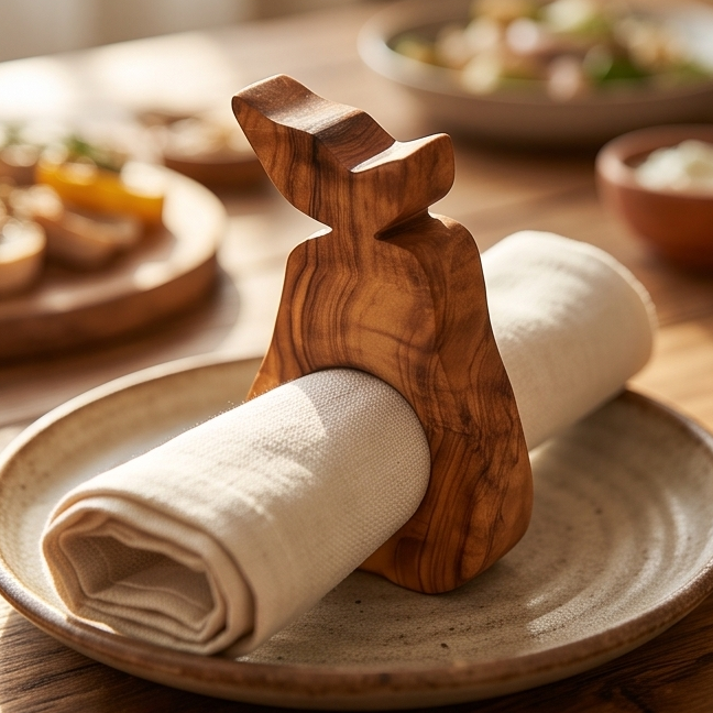 Handcrafted Olive Wood Napkin & Paper Holders | 5 Distinctive Styles