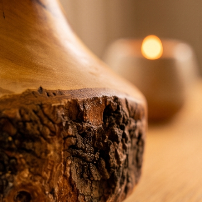 Olive Wood Handmade Wooden Vase