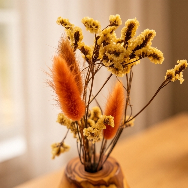 Olive Wood Handmade Wooden Vase