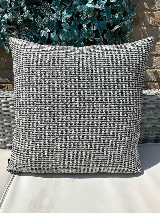 The Couture Cushion - The Outdoor Beige Black Jacquard - Style No. 140