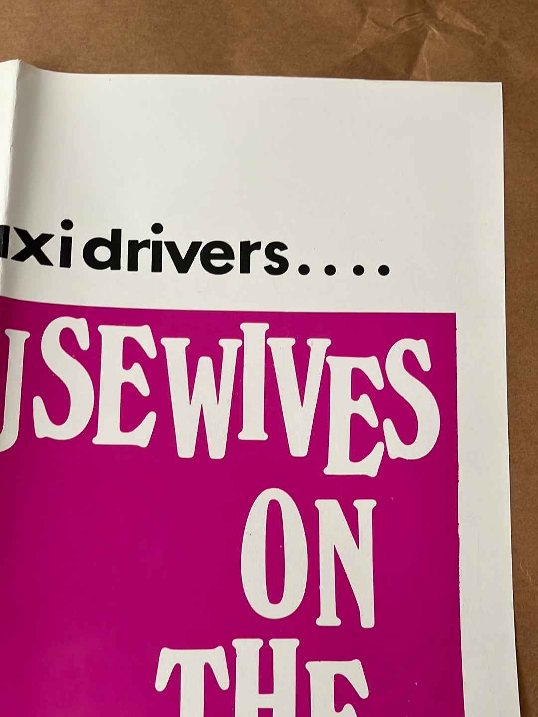 I'm Not Feeling Myself Tonight & Housewives On The Job (1976) Original UK Quad Cinema Poster