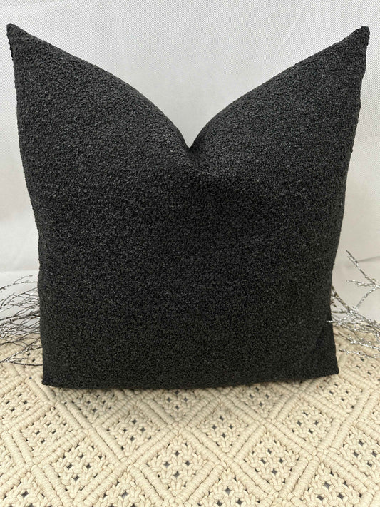 The Couture Cushion - The Luxury Black Boucle - Style No. 103