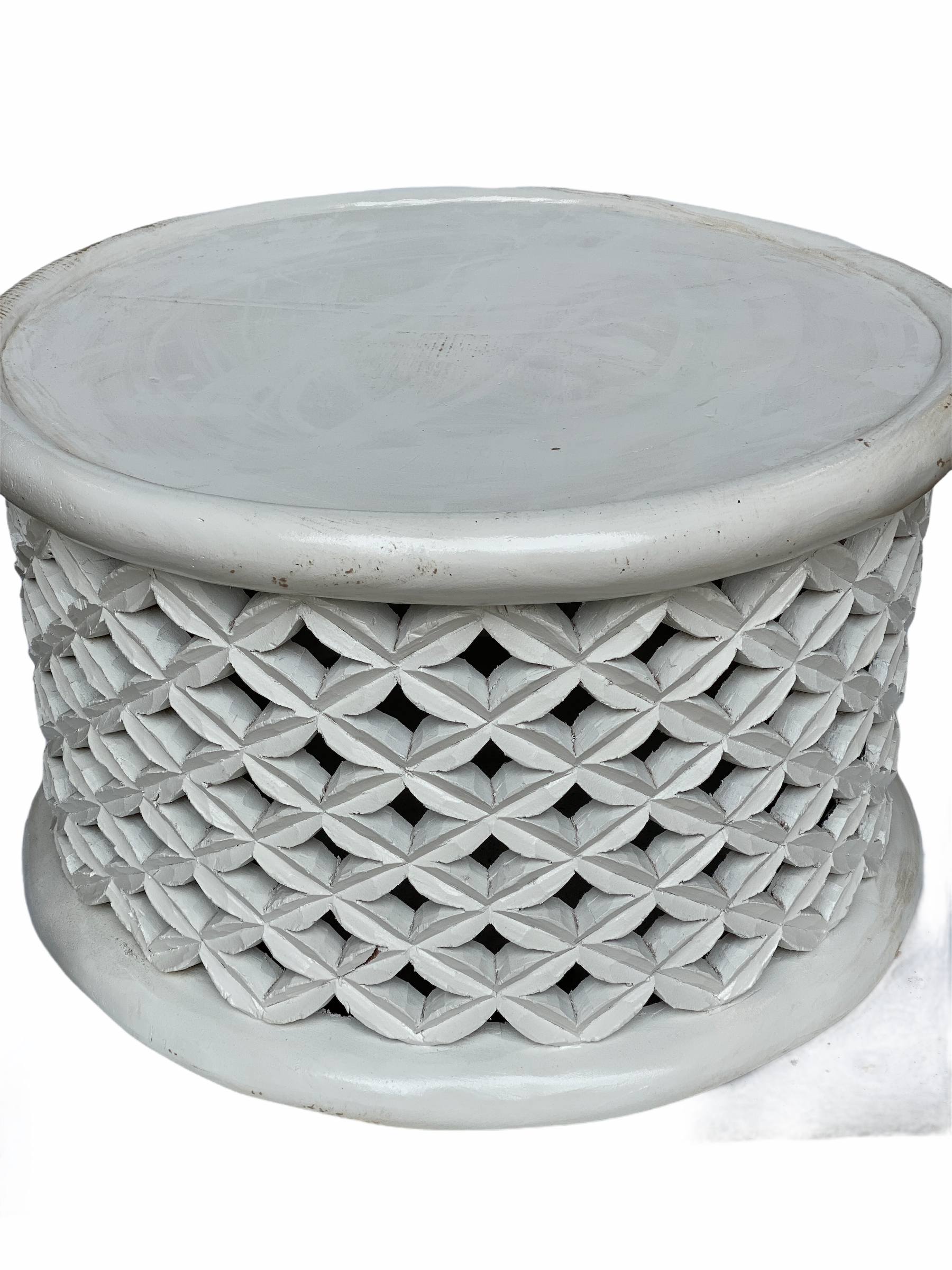 Bamileke Table - 72cm - white